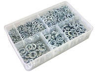 Box of Assorted Spring Washers  - Imperial.  800 Pieces