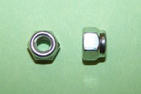 2BA Hex Nyloc Full Nut in zinc plated steel. General application.