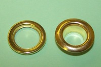 Brass Eyelet and Ring assembly - 3/8