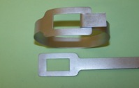 Brake Pipe Strap (Metal). MG TD-TF, MGB/C, Midget/Sprite and general application.
