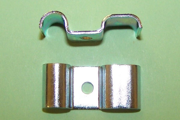 Brake Hardware- Twin Way Metal Brake Pipe clip. 2 x 3/16