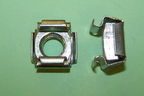 Cage nut with 3/8