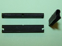 Edge clip 6.4mm height, for material thickness of 1.2mm-2.0mm, width 38.1mm. General application.