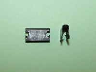 Edge clip 7.1mm height, for material thickness of 1.7 - 2.0mm, width 12.7mm. General application.