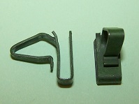 MG Black Pin Rivet Push dans Fastener Body Panel Trim Clip Pack of 10