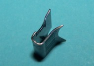 Edge clip for 2.0-2.5 material thicknesses.  Jaguar 'E' type sill finisher.
