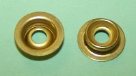 Stud for use with either the 'Durable' snap fastener or 'Veltex' carpet fastener in brass.  General application.
