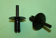 Bumper Push-type Rivet, Black. BMW E36