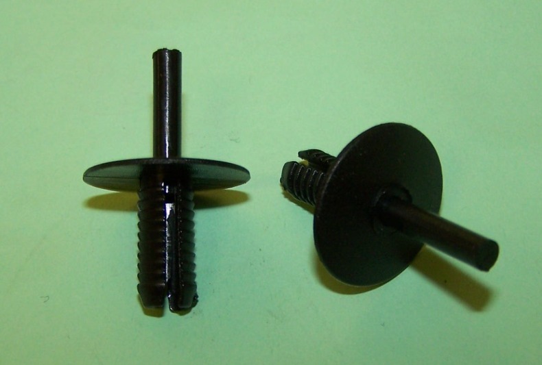 Bumper Push-type Rivet, Black. BMW E36