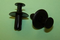 Boot Lining Retainer, Black, Opel.