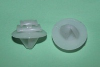 Side Moulding Clip, White.  Peugeot 206, Fiat