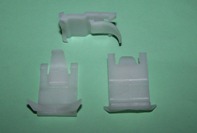 Side Moulding Clip, White. Hyundai