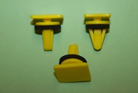 Body Side Moulding Clip with Sealer, Yellow.  Hyundai