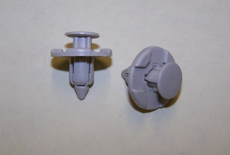 Bumper Push-Type Retainer in light grey