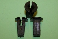 Booth Clips. Long, Black.  VW Polo 95