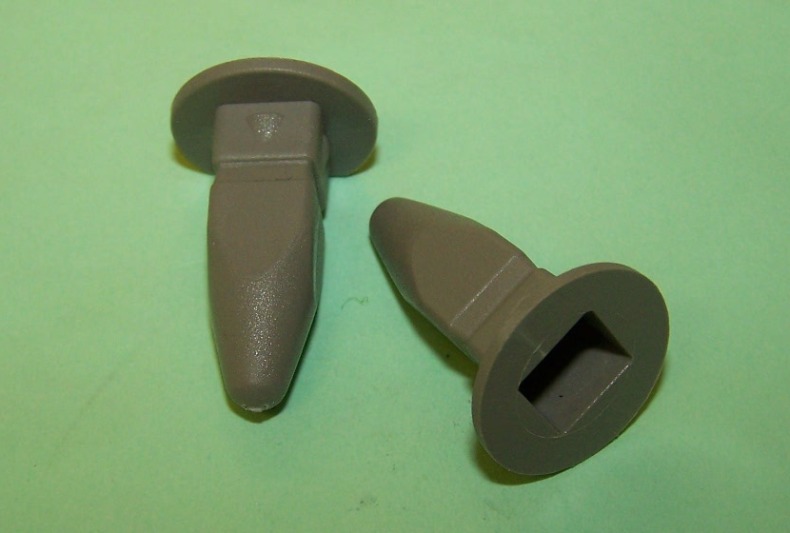 Plate Clip, Grey. VW Golf III.