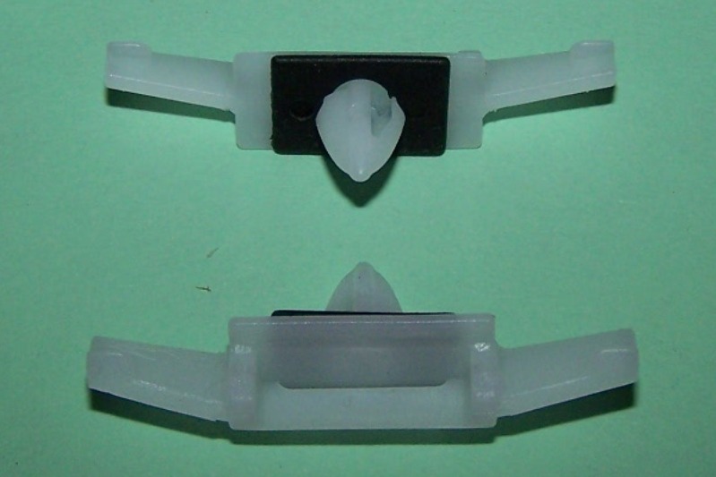 Window Moulding Clip, White. Honda