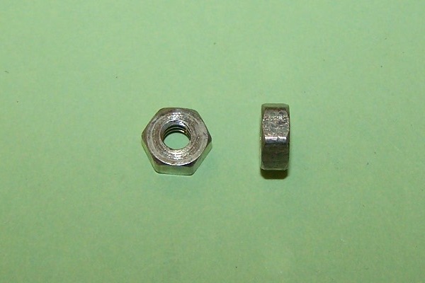 6-32UNC Hex C/F Full Nut. General application.