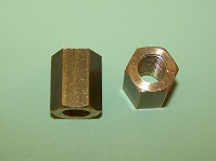 Exhaust/Inlet Manifold Nuts, brass, 3/8