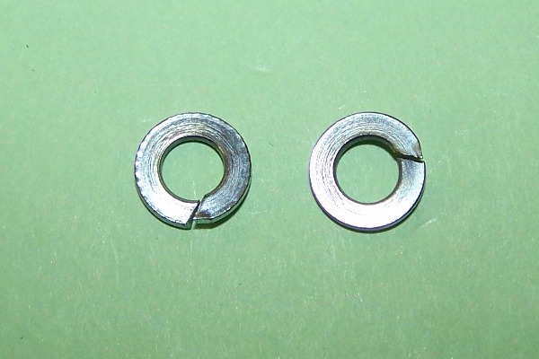 2BA spring washer in zinc plated steel.  General application