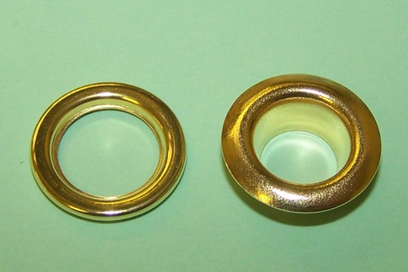 Brass Eyelet and Ring assembly - 7/16