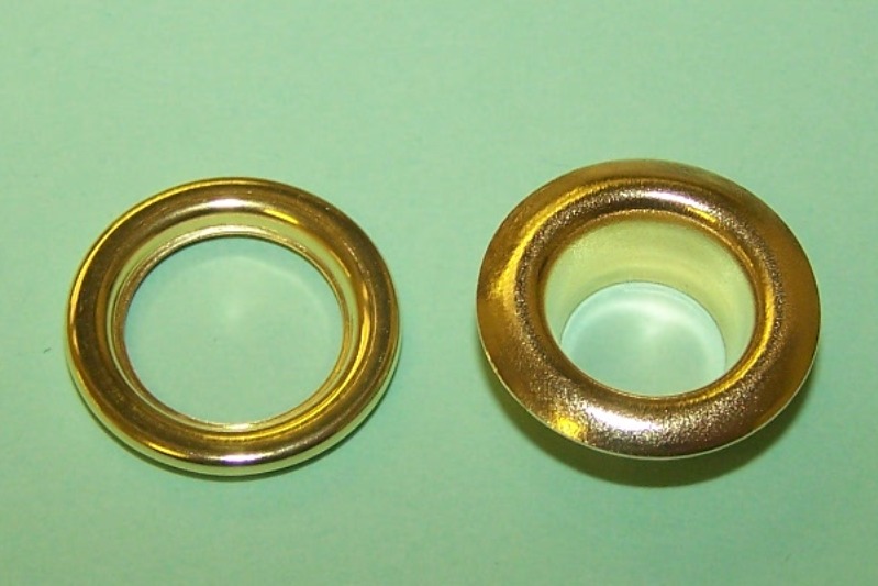 Brass Eyelet and Ring assembly - 3/8