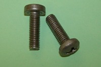M6 x 20mm screw: posidriv, pan-head in stainless steel.  Ford number plate screw and general application.