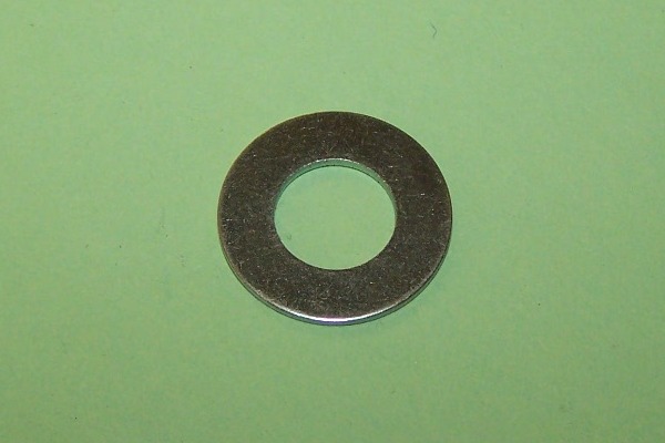 M8 x 21mm OD Washer, 0.94mm thick, in zinc plated steel.  General application.