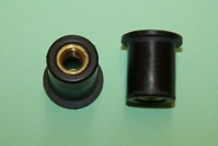 M6 Rubber Well Nut. Panel hole dia. 12.3mm.