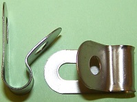P'-Clip in stainless steel, 8.0mm x 6.0mm hole dia. General application.