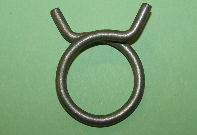 Single wire hose clip 'pinch' type, 1