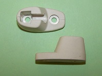 Sun Visor Clip - White. Ford Zephyr/Zodiac MK111, Classic Capri and general application.