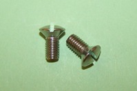 M5 x 10mm screw: raised, countersunk, slotted in stainless steel.  General application.