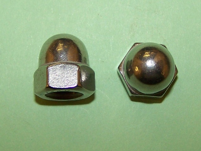 M5 Domed Nut in stainless steel.  General application.