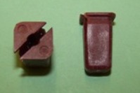 Nylon snap-in nut for 9.4mm square hole and use with No.10 self-tapping screw.  Rover and general application.