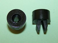 Nylon snap-in nut for 17/64