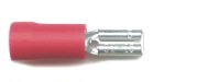 Push-on females 2.8mm, for cable size 0.5mm-1.5mm, in red