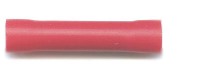 Butt connectors 3.3mm outside diameter, for cable size 0.5mm-1.5mm, in red