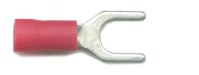 Forks 5.3mm (2BA), for cable size 0.5mm-1.5mm, in red