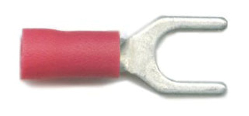 Forks 5.3mm (2BA), for cable size 0.5mm-1.5mm, in red