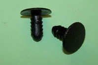 Trim Button, head size 17.0mm, material thickness 1.0mm-15.0mm and panel hole 6.0mm. Multi-step, black. General Application