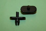 Drive rivet, oval in shape, grained, head length 23mm, panel hole 6.5mm. Suits VW/Audi and general application.