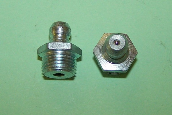Grease Nipple, 1/8 bsp gas, straight. General application.