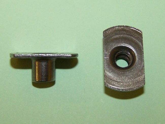 Slab Base 'T' Nut.  M5 thread size, 7.5mm depth.  General application.