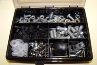 Morris 1000 Door Kit. All the Nuts, Bolts, Washers and Fasteners required to refurbish one door.  Supplied in a sturdy re-useable compartmented box.