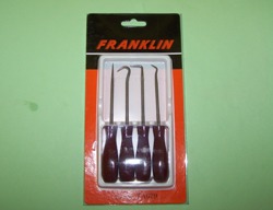 Hook and Pickup Set.  Ideal for removing and fitting O-rings, cotter pins, seals and bushes.  4 piece set