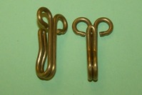 Wire Tent Hook in Brass. General application.
