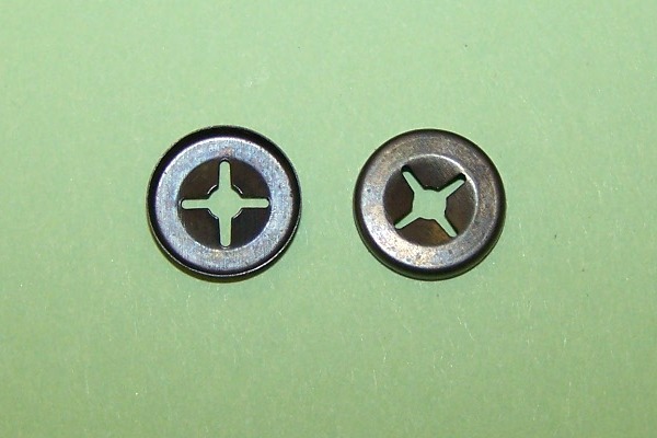 Circular push-on ratchet plate - 3mm stud diameter. General application.